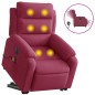 vidaXL Massagesessel mit Aufstehhilfe Elektrisch Weinrot Samt vidaXL Massagesessel mit Aufstehhilfe Elektrisch Weinrot Samt