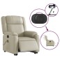 vidaXL Massagesessel mit Aufstehhilfe Elektrisch Creme Kunstleder vidaXL Massagesessel mit Aufstehhilfe Elektrisch Creme Kunstleder