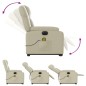 vidaXL Massagesessel mit Aufstehhilfe Elektrisch Creme Kunstleder vidaXL Massagesessel mit Aufstehhilfe Elektrisch Creme Kunstleder