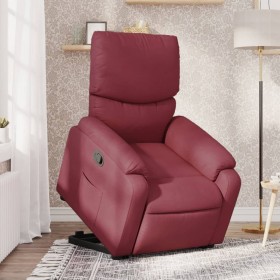 vidaXL Relaxsessel mit Aufstehhilfe Weinrot Stoff
