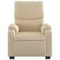 vidaXL Relaxsessel mit Aufstehhilfe Creme Stoff vidaXL Relaxsessel mit Aufstehhilfe Creme Stoff
