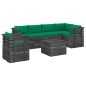 vidaXL 7-tlg. Garten-Sofagarnitur aus Paletten mit Kissen Kiefernholz vidaXL 7-tlg. Garten-Sofagarnitur aus Paletten mit Kissen Kiefernholz