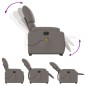 vidaXL Massagesessel mit Aufstehhilfe Taupe Stoff vidaXL Massagesessel mit Aufstehhilfe Taupe Stoff