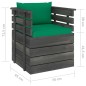 vidaXL 7-tlg. Garten-Sofagarnitur aus Paletten mit Kissen Kiefernholz vidaXL 7-tlg. Garten-Sofagarnitur aus Paletten mit Kissen Kiefernholz