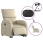 vidaXL Relaxsessel mit Aufstehhilfe Elektrisch Creme Kunstleder vidaXL Relaxsessel mit Aufstehhilfe Elektrisch Creme Kunstleder