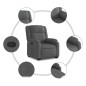 vidaXL Relaxsessel mit Aufstehhilfe Dunkelgrau Stoff vidaXL Relaxsessel mit Aufstehhilfe Dunkelgrau Stoff