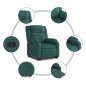 vidaXL Relaxsessel mit Aufstehhilfe Dunkelgrün Stoff vidaXL Relaxsessel mit Aufstehhilfe Dunkelgrün Stoff