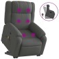 vidaXL Massagesessel mit Aufstehhilfe Dunkelgrau Stoff vidaXL Massagesessel mit Aufstehhilfe Dunkelgrau Stoff