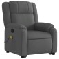 vidaXL Massagesessel mit Aufstehhilfe Dunkelgrau Stoff vidaXL Massagesessel mit Aufstehhilfe Dunkelgrau Stoff
