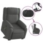 vidaXL Massagesessel mit Aufstehhilfe Dunkelgrau Stoff vidaXL Massagesessel mit Aufstehhilfe Dunkelgrau Stoff