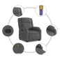 vidaXL Massagesessel mit Aufstehhilfe Dunkelgrau Stoff vidaXL Massagesessel mit Aufstehhilfe Dunkelgrau Stoff