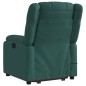 vidaXL Massagesessel mit Aufstehhilfe Dunkelgrün Stoff vidaXL Massagesessel mit Aufstehhilfe Dunkelgrün Stoff
