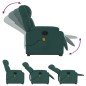 vidaXL Massagesessel mit Aufstehhilfe Dunkelgrün Stoff vidaXL Massagesessel mit Aufstehhilfe Dunkelgrün Stoff