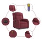 vidaXL Elektrischer Massagesessel mit Aufstehhilfe Weinrot Stoff vidaXL Elektrischer Massagesessel mit Aufstehhilfe Weinrot Stoff