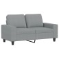 vidaXL 2-Sitzer-Sofa Hellgrau 120 cm Stoff vidaXL 2-Sitzer-Sofa Hellgrau 120 cm Stoff