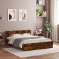 vidaXL Bettgestell mit Kopfteil Räuchereiche 140x200 cm vidaXL Bettgestell mit Kopfteil Räuchereiche 140x200 cm