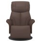 vidaXL Relaxsessel mit Fußteil Braun Kunstleder vidaXL Relaxsessel mit Fußteil Braun Kunstleder