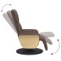 vidaXL Relaxsessel mit Fußteil Braun Kunstleder vidaXL Relaxsessel mit Fußteil Braun Kunstleder