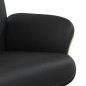 vidaXL Relaxsessel mit Fußhocker Schwarz Kunstleder vidaXL Relaxsessel mit Fußhocker Schwarz Kunstleder