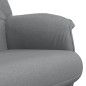 vidaXL Relaxsessel mit Fußhocker Hellgrau Stoff vidaXL Relaxsessel mit Fußhocker Hellgrau Stoff