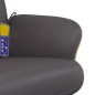 vidaXL Massagesessel mit Fußhocker Grau Kunstleder vidaXL Massagesessel mit Fußhocker Grau Kunstleder