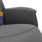 vidaXL Massagesessel mit Fußteil Dunkelgrau Stoff vidaXL Massagesessel mit Fußteil Dunkelgrau Stoff