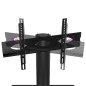 vidaXL TV-Eckregal mit 2 Ablagen für 32-70 Zoll Schwarz und Silbern vidaXL TV-Eckregal mit 2 Ablagen für 32-70 Zoll Schwarz und Silbern