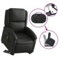 vidaXL Massagesessel mit Aufstehhilfe Schwarz Echtleder vidaXL Massagesessel mit Aufstehhilfe Schwarz Echtleder