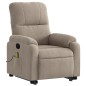 vidaXL Massagesessel mit Aufstehhilfe Taupe Mikrofasergewebe vidaXL Massagesessel mit Aufstehhilfe Taupe Mikrofasergewebe