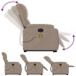 vidaXL Massagesessel mit Aufstehhilfe Taupe Mikrofasergewebe vidaXL Massagesessel mit Aufstehhilfe Taupe Mikrofasergewebe