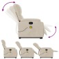 vidaXL Massagesessel Aufstehhilfe Elektrisch Beige Mikrofasergewebe vidaXL Massagesessel Aufstehhilfe Elektrisch Beige Mikrofasergewebe