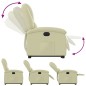vidaXL Relaxsessel mit Aufstehhilfe Elektrisch Creme Echtleder vidaXL Relaxsessel mit Aufstehhilfe Elektrisch Creme Echtleder