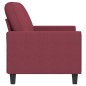 vidaXL 2-Sitzer-Sofa Weinrot 140 cm Stoff vidaXL 2-Sitzer-Sofa Weinrot 140 cm Stoff