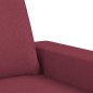vidaXL 2-Sitzer-Sofa Weinrot 140 cm Stoff vidaXL 2-Sitzer-Sofa Weinrot 140 cm Stoff