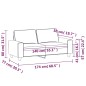 vidaXL 2-Sitzer-Sofa Weinrot 140 cm Stoff vidaXL 2-Sitzer-Sofa Weinrot 140 cm Stoff