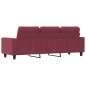 vidaXL 3-Sitzer-Sofa Weinrot 180 cm Stoff vidaXL 3-Sitzer-Sofa Weinrot 180 cm Stoff