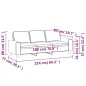 vidaXL 3-Sitzer-Sofa Weinrot 180 cm Stoff vidaXL 3-Sitzer-Sofa Weinrot 180 cm Stoff