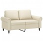 vidaXL 2-Sitzer-Sofa Creme 120 cm Kunstleder vidaXL 2-Sitzer-Sofa Creme 120 cm Kunstleder