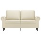 vidaXL 2-Sitzer-Sofa Creme 120 cm Kunstleder vidaXL 2-Sitzer-Sofa Creme 120 cm Kunstleder