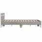 vidaXL Bettgestell mit Kopfteil Grau Sonoma 120x200 cm Holzwerkstoff vidaXL Bettgestell mit Kopfteil Grau Sonoma 120x200 cm Holzwerkstoff