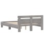 vidaXL Bettgestell mit Kopfteil Grau Sonoma 120x200 cm Holzwerkstoff vidaXL Bettgestell mit Kopfteil Grau Sonoma 120x200 cm Holzwerkstoff