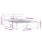 vidaXL Bettgestell mit Kopfteil Grau Sonoma 120x200 cm Holzwerkstoff vidaXL Bettgestell mit Kopfteil Grau Sonoma 120x200 cm Holzwerkstoff