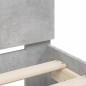vidaXL Bettgestell mit Kopfteil Betongrau 120x200 cm Holzwerkstoff vidaXL Bettgestell mit Kopfteil Betongrau 120x200 cm Holzwerkstoff