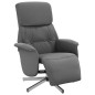 vidaXL Relaxsessel mit Fußteil Dunkelgrau Stoff vidaXL Relaxsessel mit Fußteil Dunkelgrau Stoff