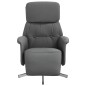vidaXL Relaxsessel mit Fußteil Dunkelgrau Stoff vidaXL Relaxsessel mit Fußteil Dunkelgrau Stoff