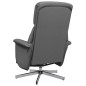 vidaXL Relaxsessel mit Fußteil Dunkelgrau Stoff vidaXL Relaxsessel mit Fußteil Dunkelgrau Stoff