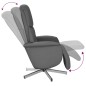 vidaXL Relaxsessel mit Fußteil Dunkelgrau Stoff vidaXL Relaxsessel mit Fußteil Dunkelgrau Stoff
