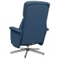 vidaXL Relaxsessel mit Fußteil Blau Stoff vidaXL Relaxsessel mit Fußteil Blau Stoff