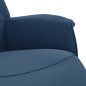 vidaXL Relaxsessel mit Fußteil Blau Stoff vidaXL Relaxsessel mit Fußteil Blau Stoff
