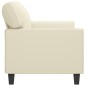 vidaXL 2-Sitzer-Sofa Creme 140 cm Kunstleder vidaXL 2-Sitzer-Sofa Creme 140 cm Kunstleder